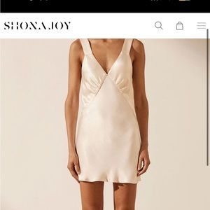 Shona Joy La Lune plunged slip dress